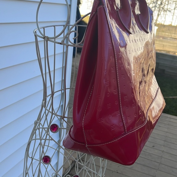 Arcadia, large patent leather red tote - Picture 3 of 10